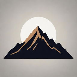 A visually stunning PNG art illustration of a mountain symbol.