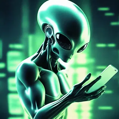 The alien technology impeded the human's ability to communicate.