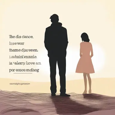 The distance between them impeded their chance at love.