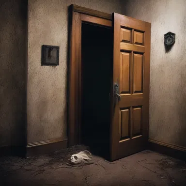 The locked door impeded their escape from the haunted house.