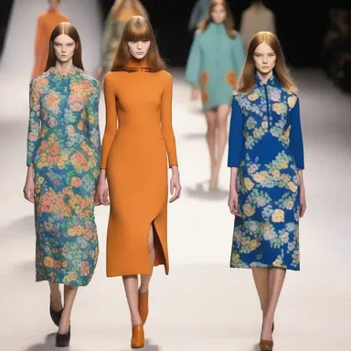 The fashion designer's collection was inspired by an ideological movement from the 1960s.