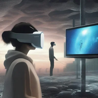 In the science fiction novel, the protagonist finds consolation in the virtual reality world after losing their loved ones.