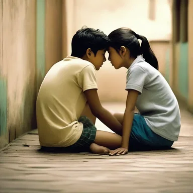 The movie portrays a heartwarming scene where the main character seeks consolation from their friend after a tragic incident.