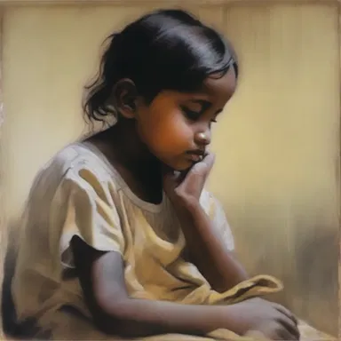 The artist's captivating painting portrayed an innocent subject, reflecting their inculpable spirit.