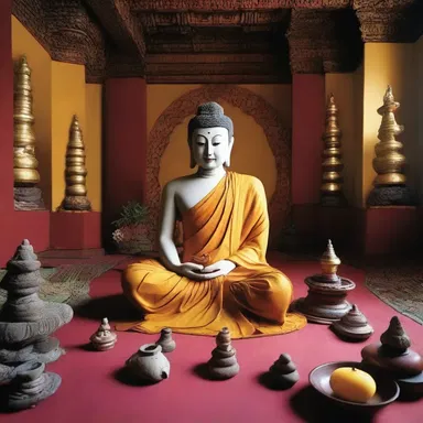 The teachings of Buddhism emphasize simplicity and frugality, encouraging followers to live in efficiency apartments to avoid unnecessary attachment to material possessions.