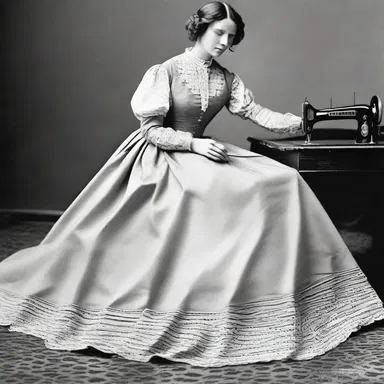 During the Victorian era, women would meticulously sew hems using the hemming-stitch to ensure their dresses had a flawless finish.