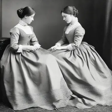 During the Victorian era, women would meticulously sew hems using the hemming-stitch to ensure their dresses had a flawless finish.