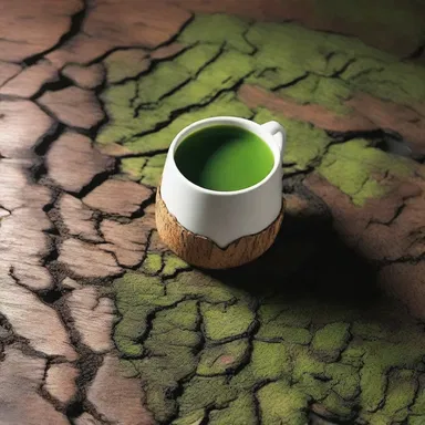 The fashion designer drew inspiration from the unique texture and pattern of the mossycup oak bark for their latest collection.