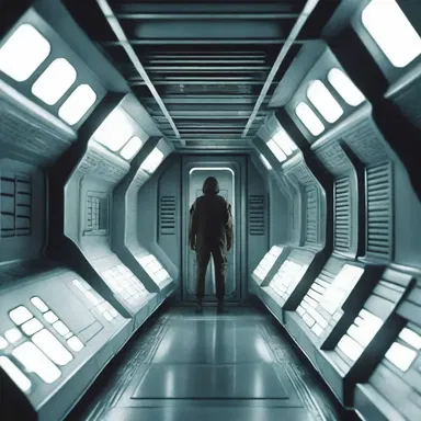 In the science fiction novel, the protagonist found themselves trapped in a claustrophobic spaceship, where the limited space and constant confinement intensified their fear and anxiety.