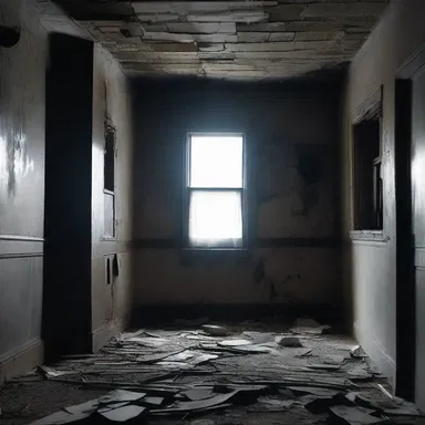 The claustrophobic atmosphere of the abandoned haunted house sent shivers down her spine.