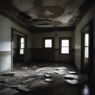 The claustrophobic atmosphere of the abandoned haunted house sent shivers down her spine.