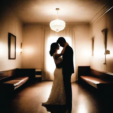 As they danced in the small, dimly lit room, the couple found the intimate setting to be claustrophobic yet romantic.