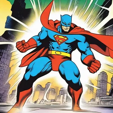 The superhero's inborn powers allowed him to easily defeat the villains.