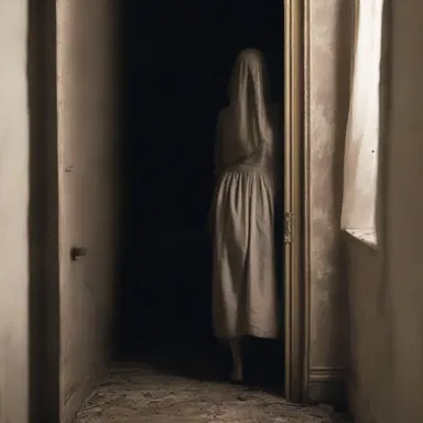 As she walked through the haunted house, she noticed a figure with a slouch in the corner - it sent chills down her spine.