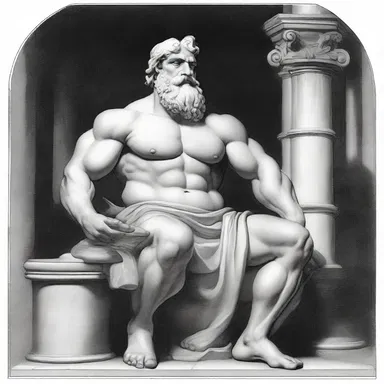 According to Greek mythology, the god Hephaestus had a slouch due to his physical deformity.