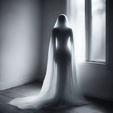 As the ghostly figure slouched towards her, she felt a chill run down her spine.