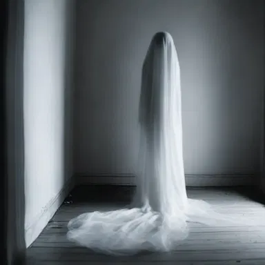 As the ghostly figure slouched towards her, she felt a chill run down her spine.