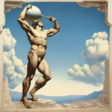 In Greek mythology, Atlas was condemned to hold up the sky with a perpetual slouch.