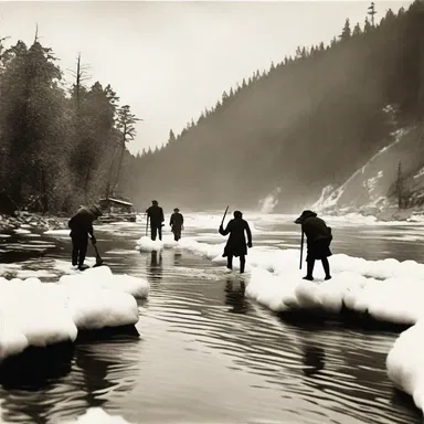 During the California Gold Rush, miners would often quench their overheated bodies by immersing themselves in the icy river waters.