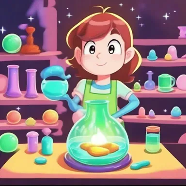 In the cartoon series, they employed the method of quenching to control the level of phosphorescence in the magical objects, enhancing their visual effects.
