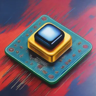 The artist created a mesmerizing painting depicting a quenching effect in an electronic component.