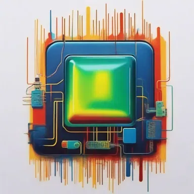 The artist created a mesmerizing painting depicting a quenching effect in an electronic component.