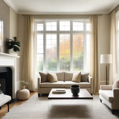 The large window in the living room was the weak spot in the design, as it let in too much sunlight and made the room uncomfortably warm.