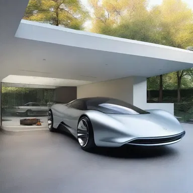 The architect designed a futuristic garage that catered to the needs of the modern motorist.