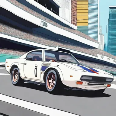 The anime series featured a skilled motorist who competed in high-speed racing tournaments.