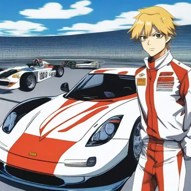 The anime series featured a skilled motorist who competed in high-speed racing tournaments.