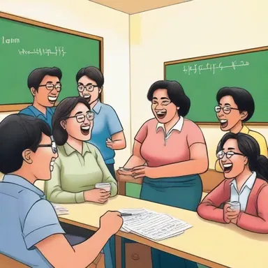 The language teacher often incorporated humor and jokes to create a relaxed and enjoyable atmosphere during language teaching sessions.
