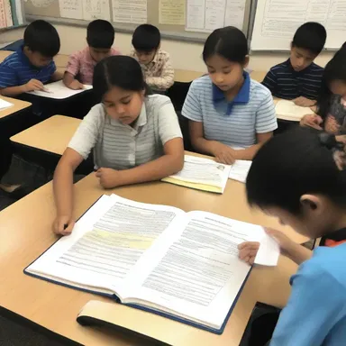 The language teaching program included materials that helped students learn vocabulary related to religious beliefs and practices.