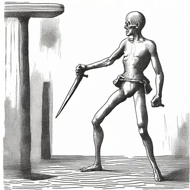 In the dark and twisted world of literature, the instrument of punishment took the form of a wickedly sharp blade, often featured in gruesome scenes of torture.