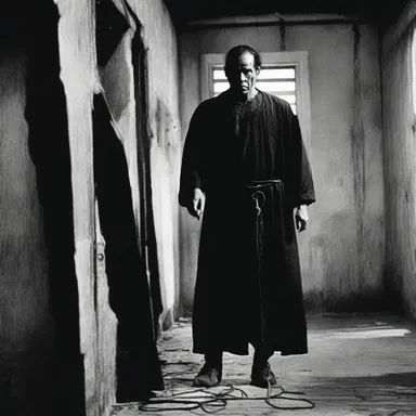 In the chilling horror movie, the instrument of punishment was a dreaded whip, used by a sadistic villain to inflict suffering on his victims.