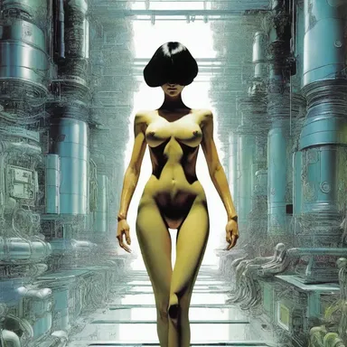 In the futuristic world of the sci-fi novel, the protagonist encounters a society where obscenity is completely acceptable and even celebrated.