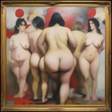 The provocative painting contained elements of obscenity, challenging societal norms and pushing boundaries.