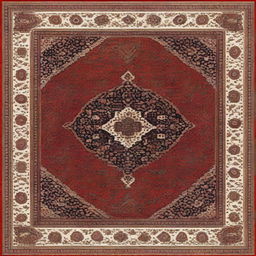 This image showcases a Persian carpet of the highest quality