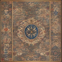 This image presents a collection of exquisite Persian ornaments