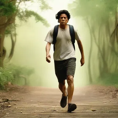 The movie portrayed the protagonist's journey from ill health to physical well-being, highlighting the power of resilience.
