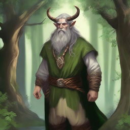 This is a high-quality digital art image featuring a Firbolg druid