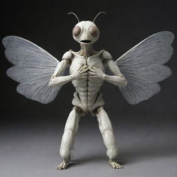 A humanoid figure with wings, reminiscent of a fly, humorously rubbing his hands together in a typical fly manner.