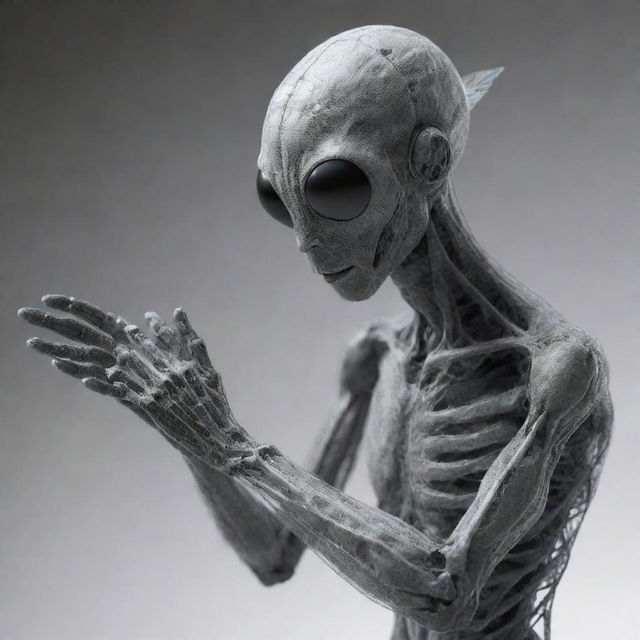 A humanoid figure with fly-like characteristics, rubbing his hands together in a typical fly manner.