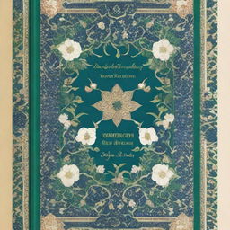 This image showcases a high-quality book cover, designed with an intricate Persian style