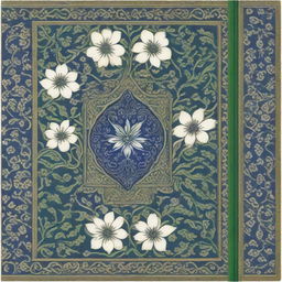 This image showcases a high-quality book cover, designed with an intricate Persian style