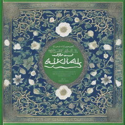 This image showcases a high-quality book cover, designed with an intricate Persian style