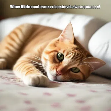 Why did the lazy cat lie around all day? Because it couldn't find the motivation to pounce!