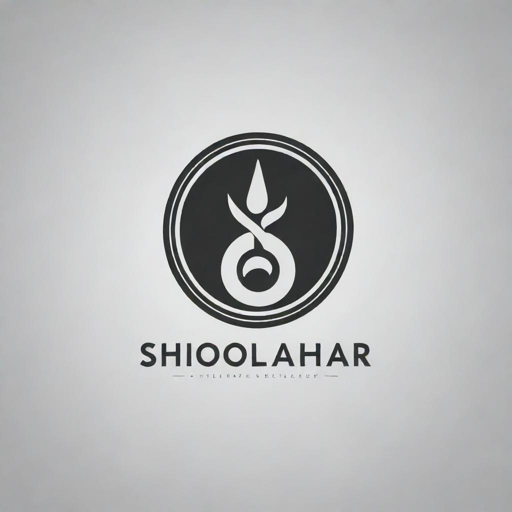 Modern and sleek logo for a company named 'Sahoolahar', featuring bold typography and use of minimalist graphics.