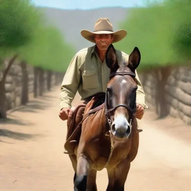 According to the religious parable, the mule driver represented the humble and faithful servant of God.