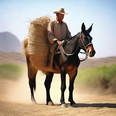 According to the religious parable, the mule driver represented the humble and faithful servant of God.