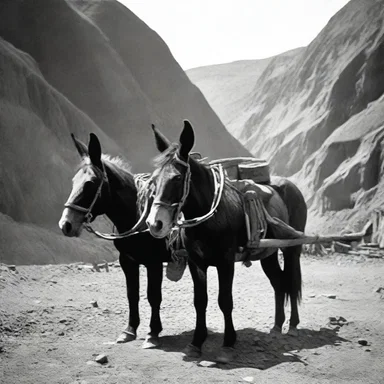 During the Gold Rush, the mule drivers played a vital role in transporting supplies to the mining camps.